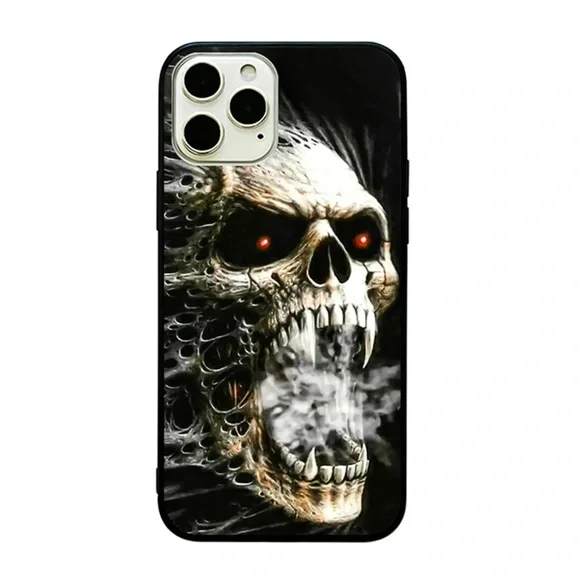 iPhone Smoking Skull Case - Picture 2 of 2